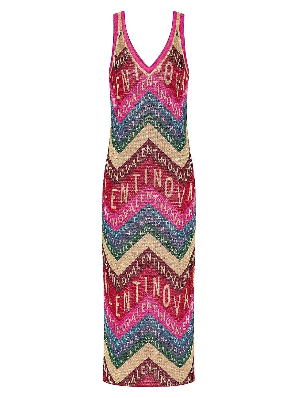 Womens Chevron Lurex Dress Product Image