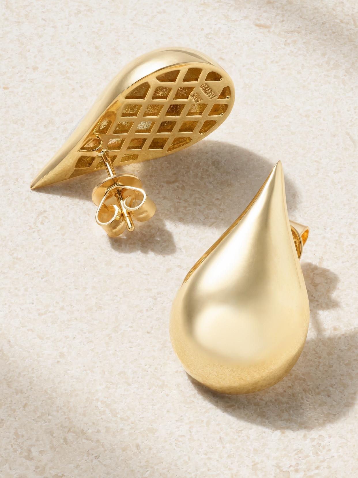 MATEO Water Droplet 14-karat Gold Earrings Product Image