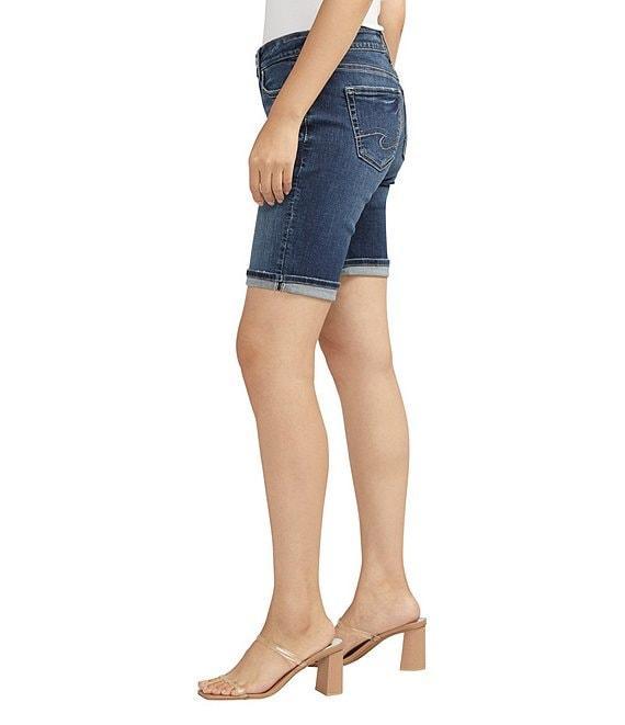 Silver Jeans Co. Suki Mid Rise Luxe Stretch Bermuda Shorts Product Image
