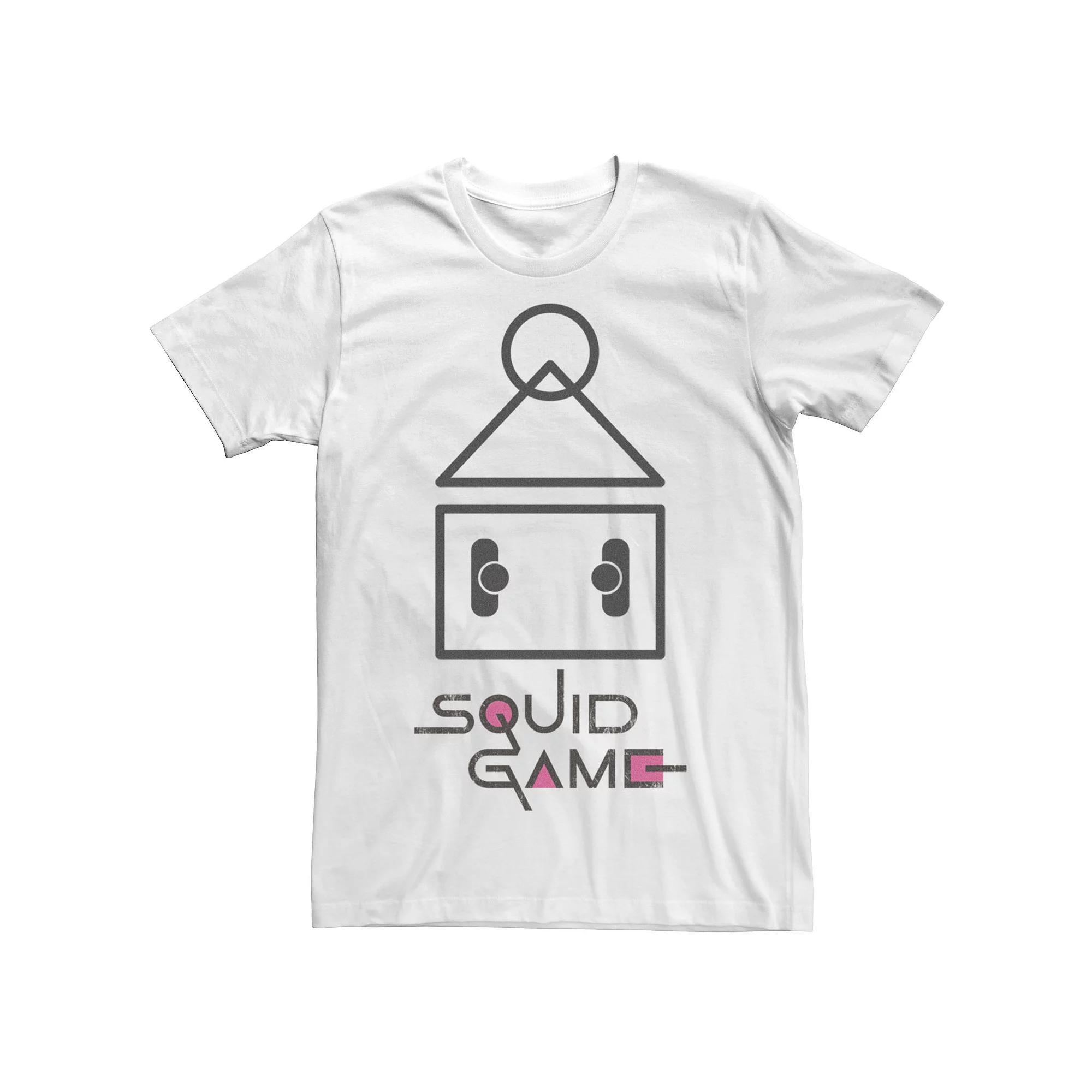 Men's Squid Game Aerial Line Art Tee, Boy's, Size: XXL, White Product Image