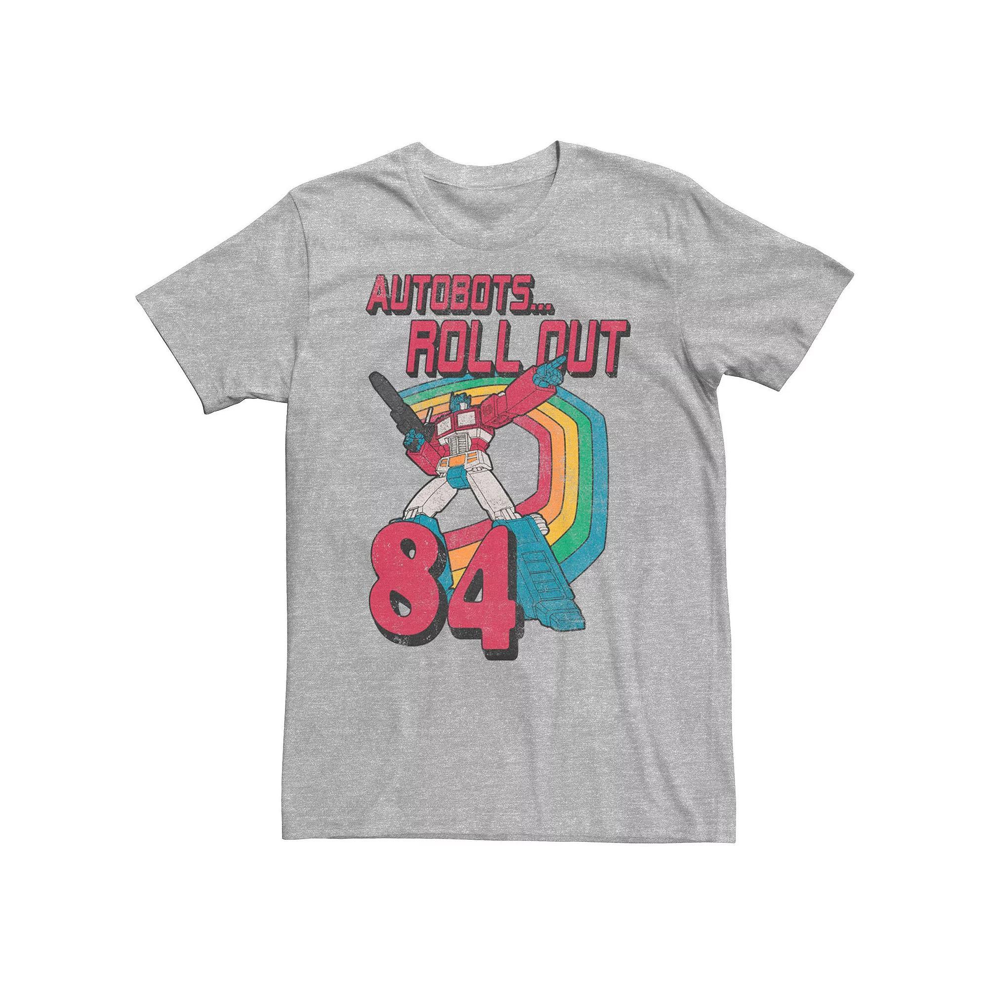 Big & Tall Transformers Autobots Roll Out 84 Retro Tee, Men's, Size: XXL Tall, Athletic Grey Product Image