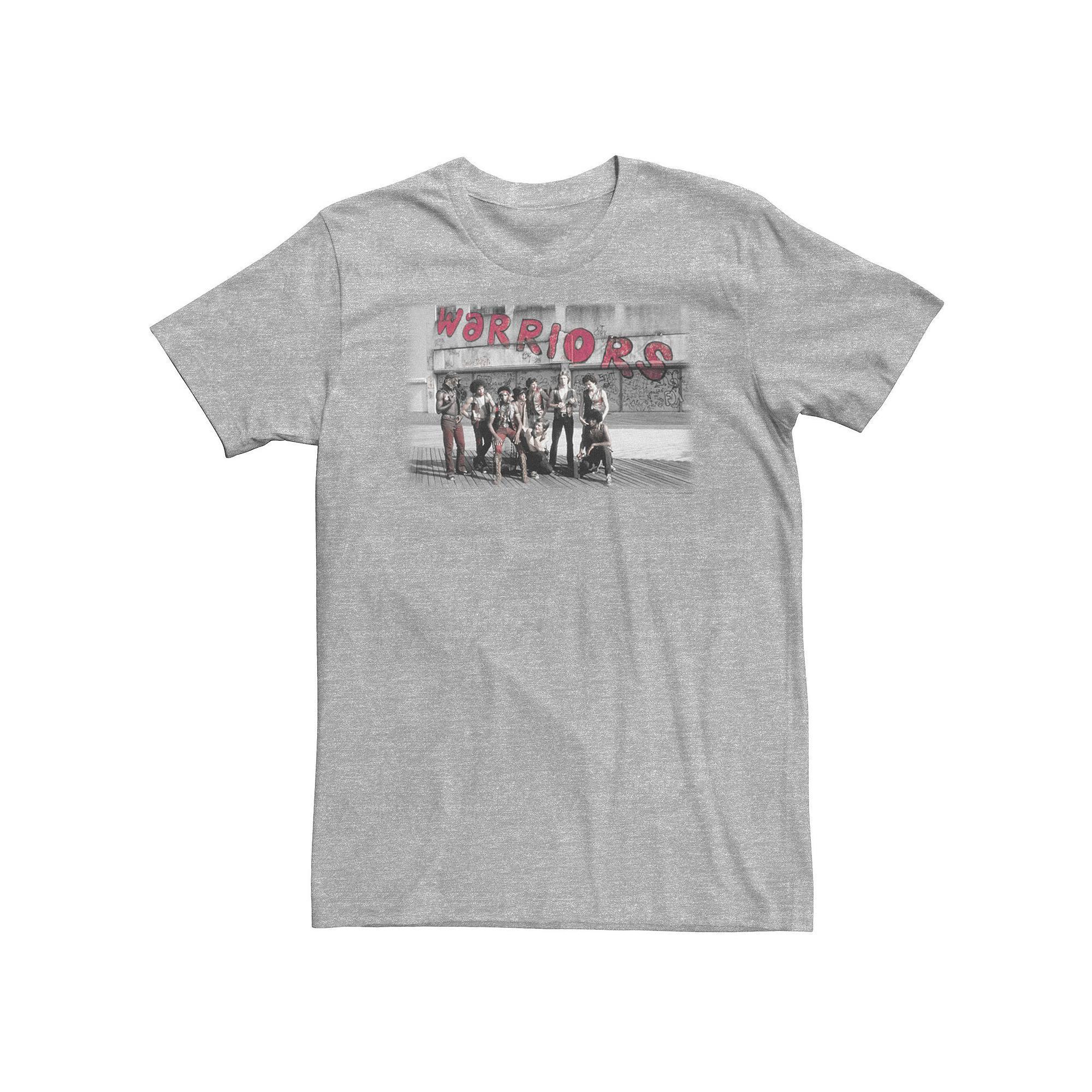 Big & Tall The Warriors Red Accent Group Shot Tee, Men's, Size: Large Tall, Athletic Grey Product Image