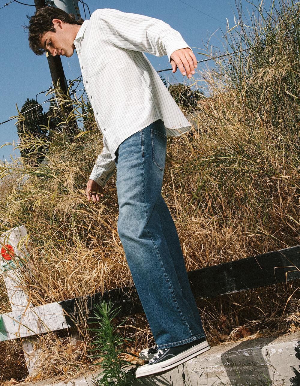 RSQ Mens Loose Fit Jeans - Dark Wash Product Image