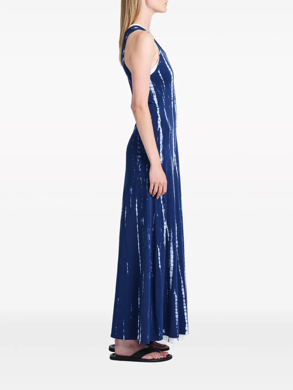 tie-dye print sleeveless dress Product Image