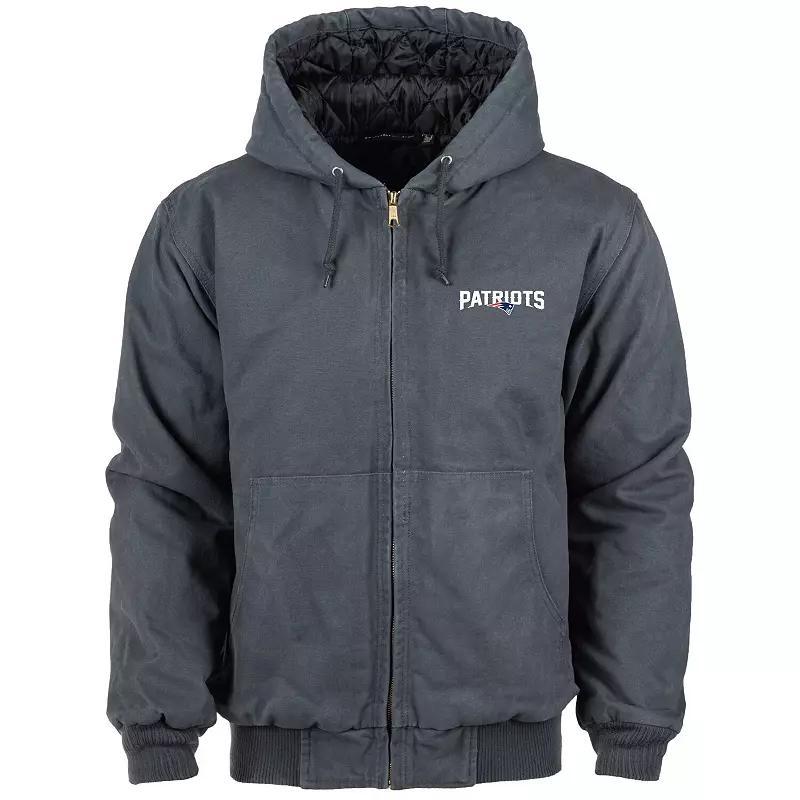 Men's Dunbrooke Charcoal Houston Texans Big & Tall Dakota Canvas Hoodie Full-Zip Jacket, Size: LT Product Image