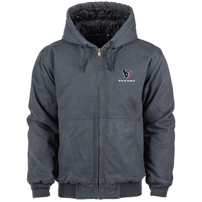 Men's Dunbrooke Navy Houston Texans Dakota Cotton Canvas Hooded Jacket, Size: Small, Blue Product Image