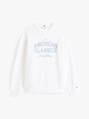 Embroidered Logo Varsity Sweatshirt Product Image