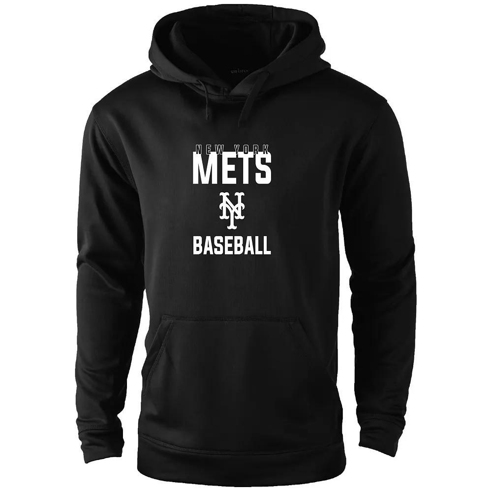 Men's Dunbrooke Black New York Mets Champion Pullover Hoodie, Size: 3XL Product Image