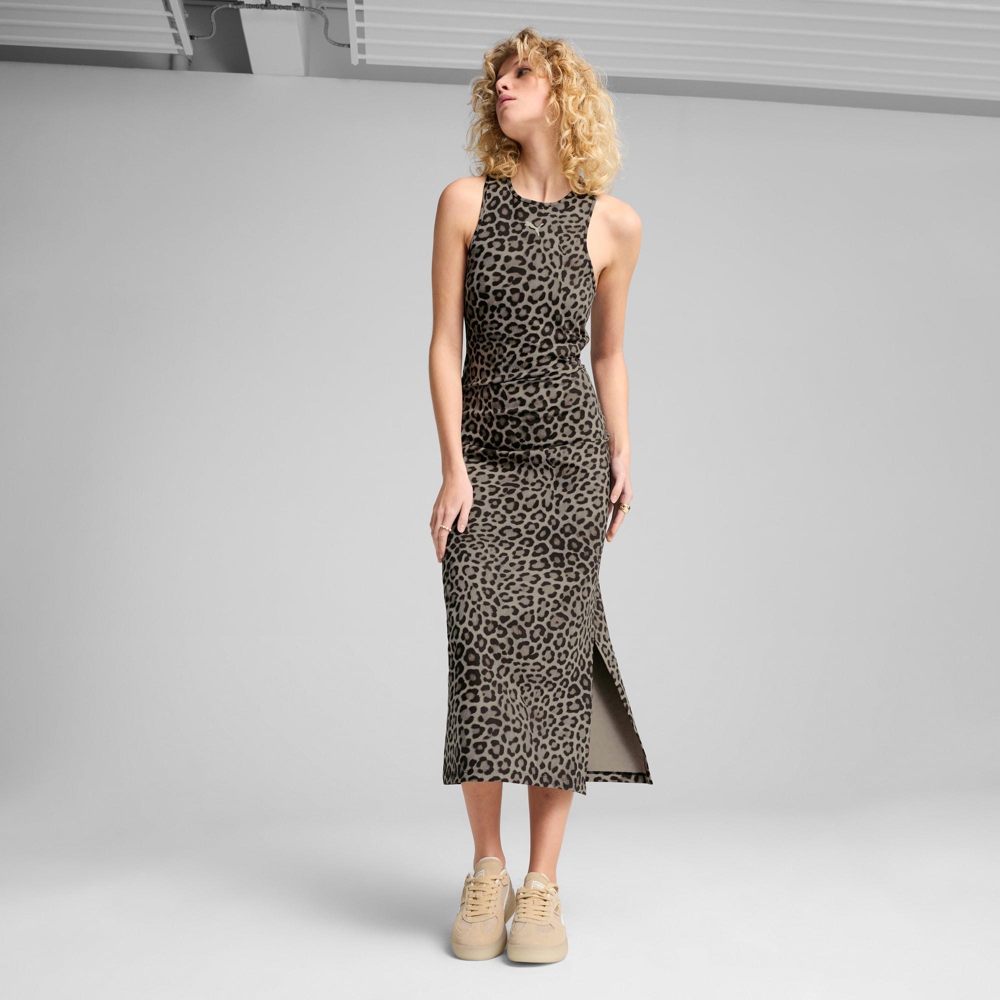 LEO LUXE Women's Slim All-Over Print Dress Product Image