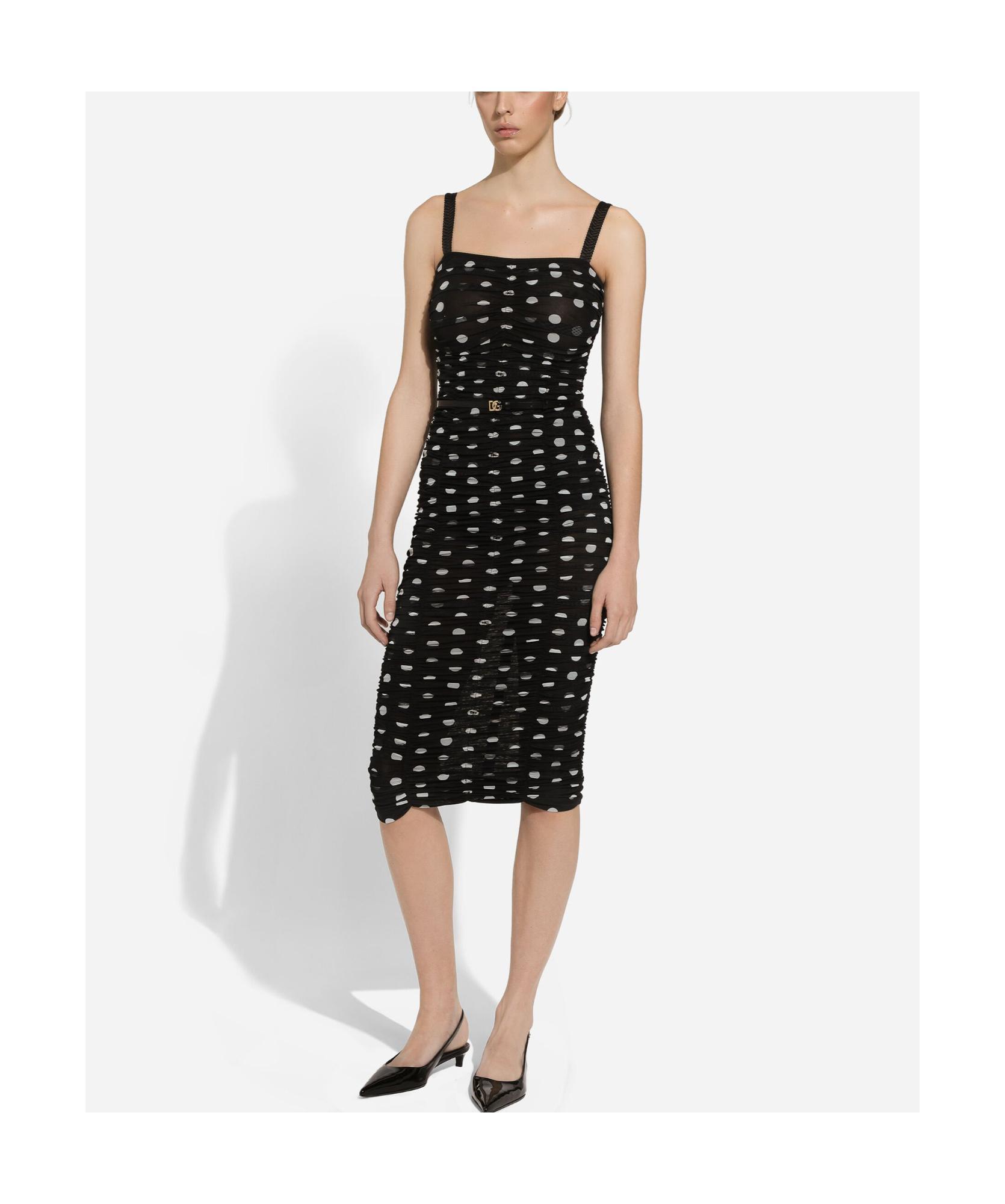 DOLCE & GABBANA Women Abito Mambo Italiano In Black Product Image