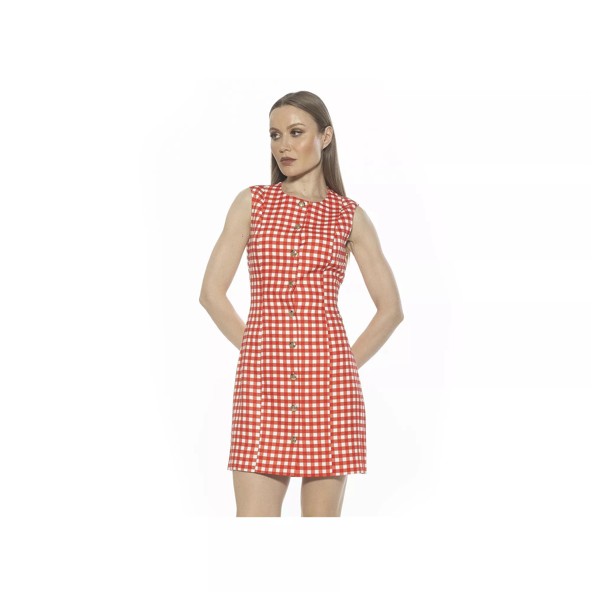 Women's ALEXIA ADMOR Bridgette Sleeveless Button Down Vest Dress, Size: 10, Ivory Product Image