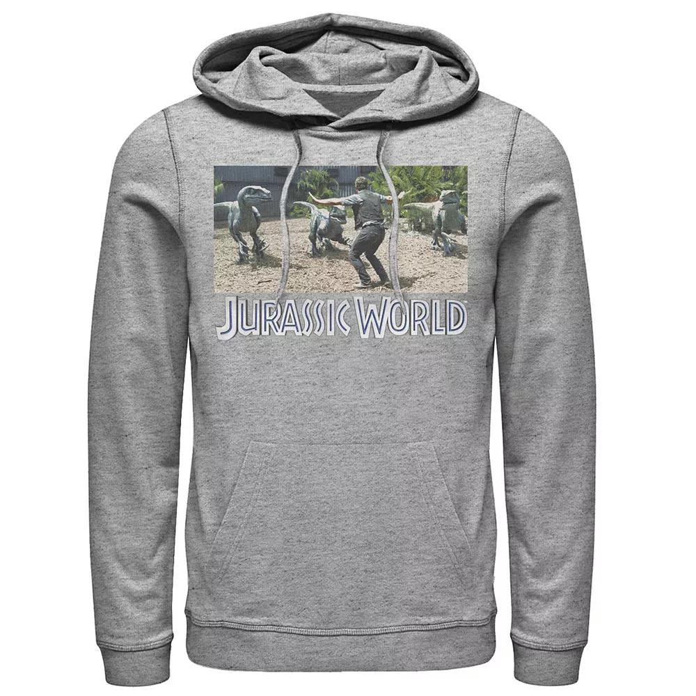 Men's Jurassic World Clever Girl Portrait Hoodie, Size: Small, Black Product Image