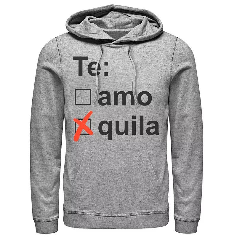 Mens Gonzales Tequilla Check List Hoodie Athletic Grey Product Image