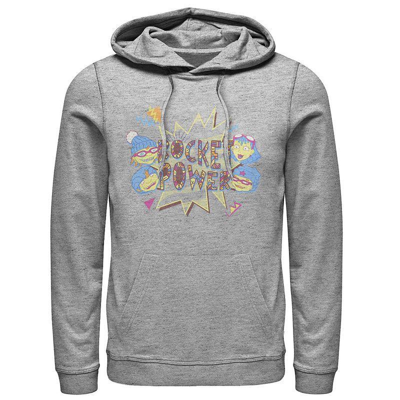 Men's Rocket Power Retro Group Logo Hoodie, Size: Small, Athletic Grey Product Image