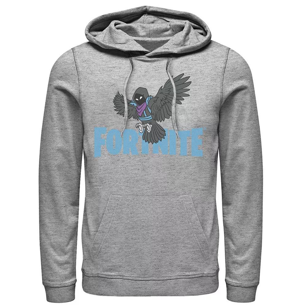 Men's Fortnite Raven Logo Hoodie, Size: XXL, Athletic Grey Product Image