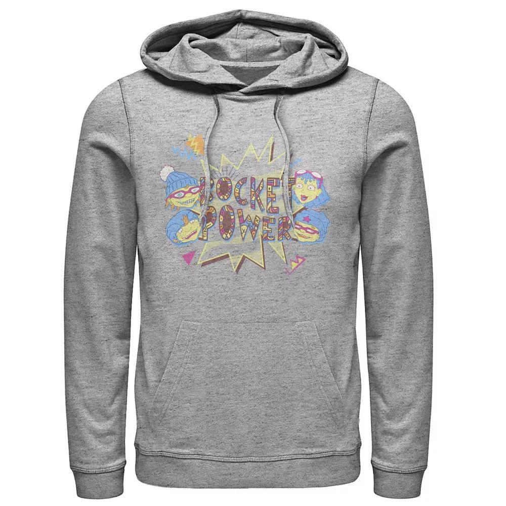 Men's Rocket Power Retro Group Logo Hoodie, Size: Small, Athletic Grey Product Image