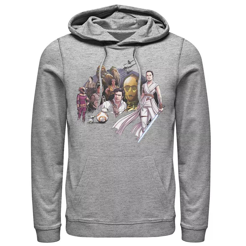 Men's Star Wars The Rise of Skywalker Sith Trooper Villain Graphic Hoodie, Size: Small, Athletic Grey Product Image