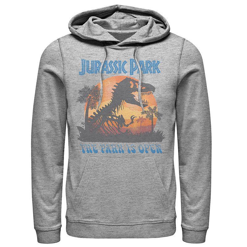 Men's Jurassic World Paleo Veternarian Badge Hoodie, Size: Medium, Athletic Grey Product Image