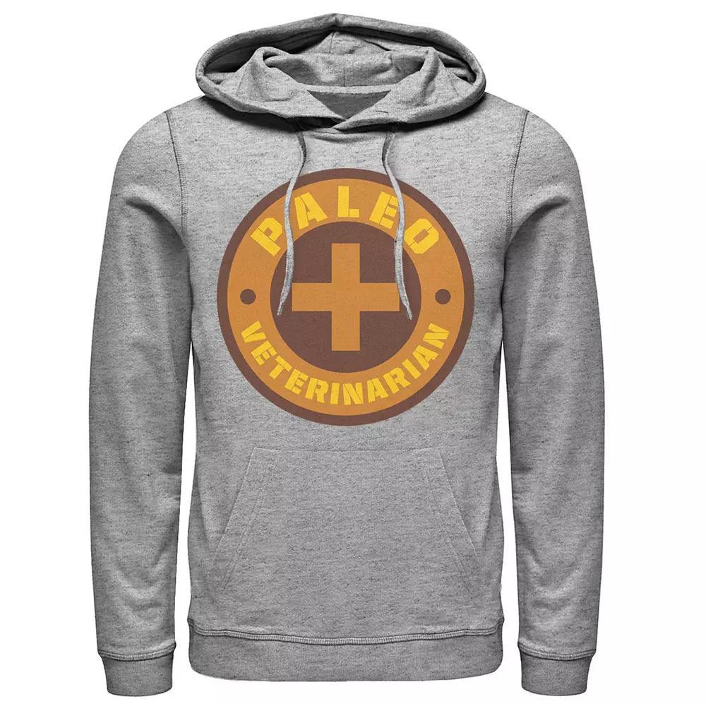 Men's Jurassic World Paleo Veternarian Badge Hoodie, Size: Medium, Athletic Grey Product Image