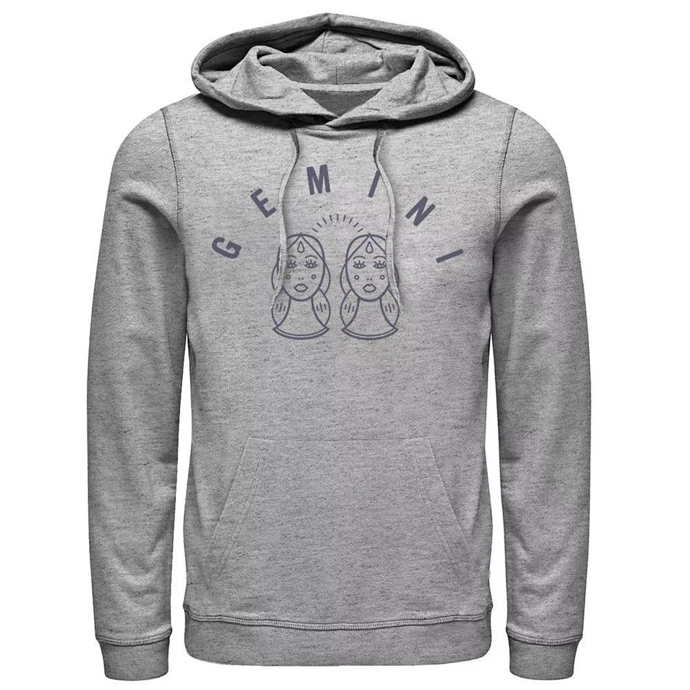 Disney's Maleficent Curses Never End Outline Men's Hoodie, Size: Large, Athletic Grey Product Image