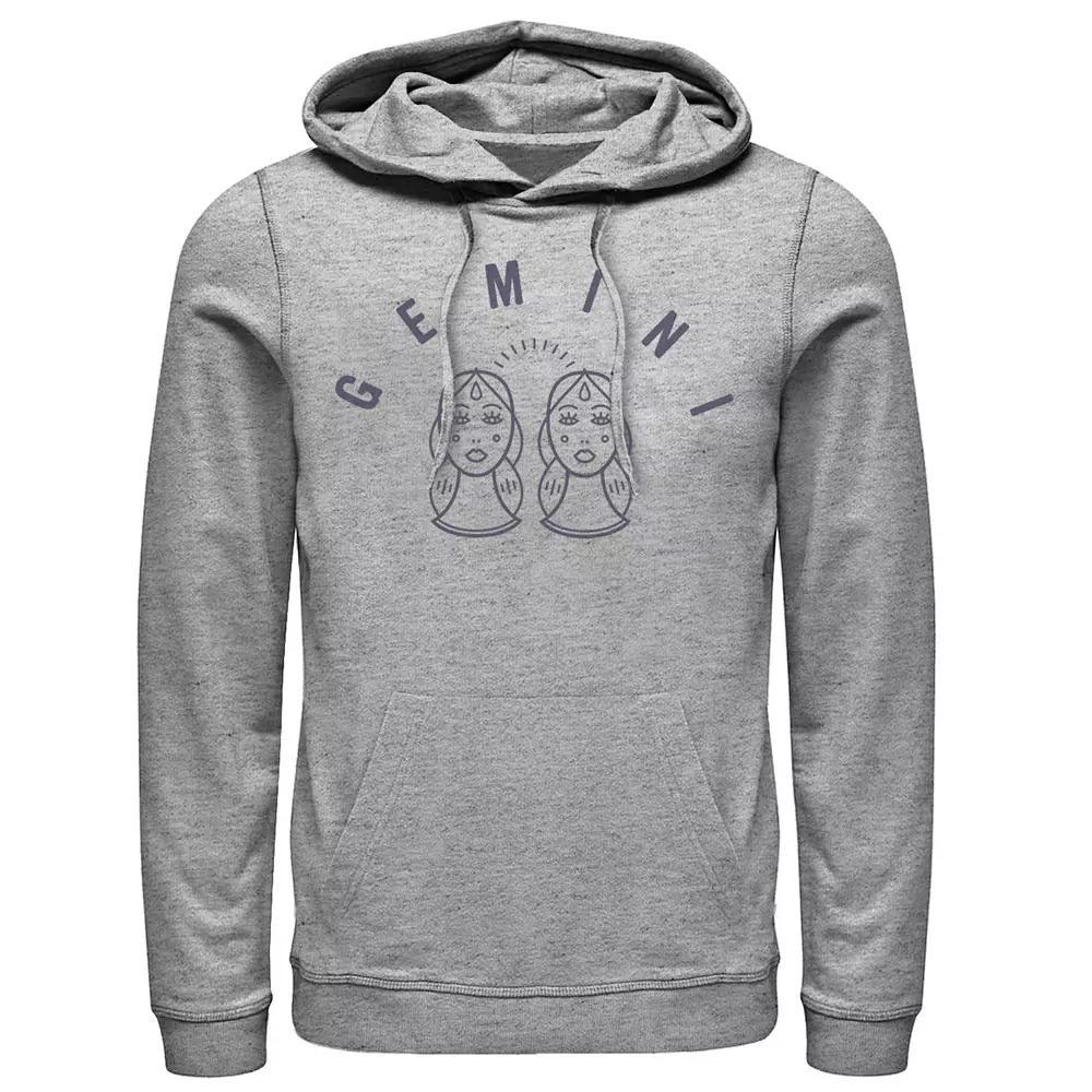 Mens Nintendo Logo Pullover Hoodie Athletic Grey Product Image