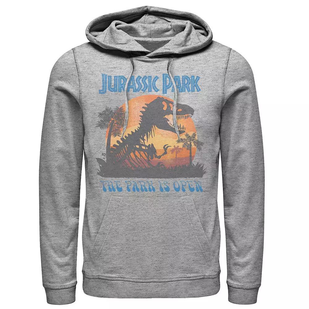 Men's Jurassic World Paleo Veternarian Badge Hoodie, Size: Medium, Athletic Grey Product Image