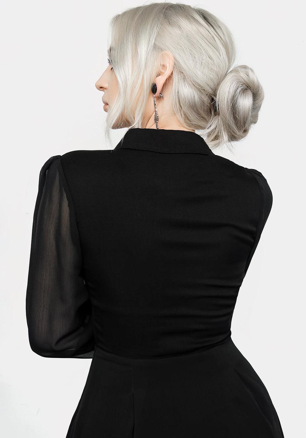 Nancy Sheer Midi Shirt Dress Product Image