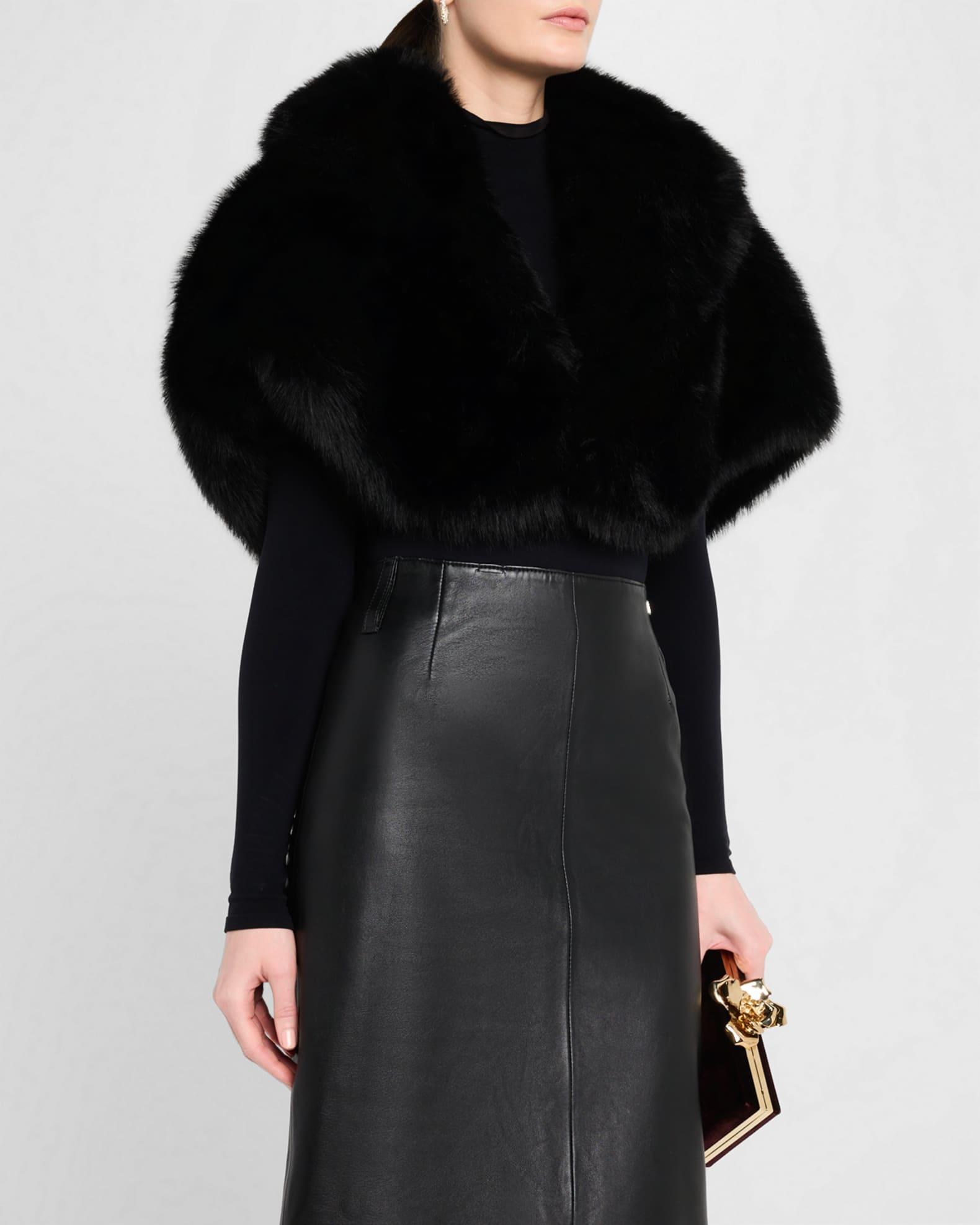 The Adrienne Faux Fur Capelet Product Image