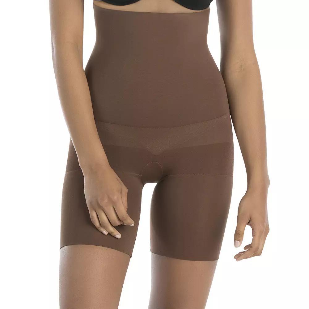 RED HOT by SPANX® Women's Ultra-Firm Control Shapewear Flat Out Flawless High-Waist Mid-Thigh Body Shaper FS4015, Size: Small, Naked Product Image