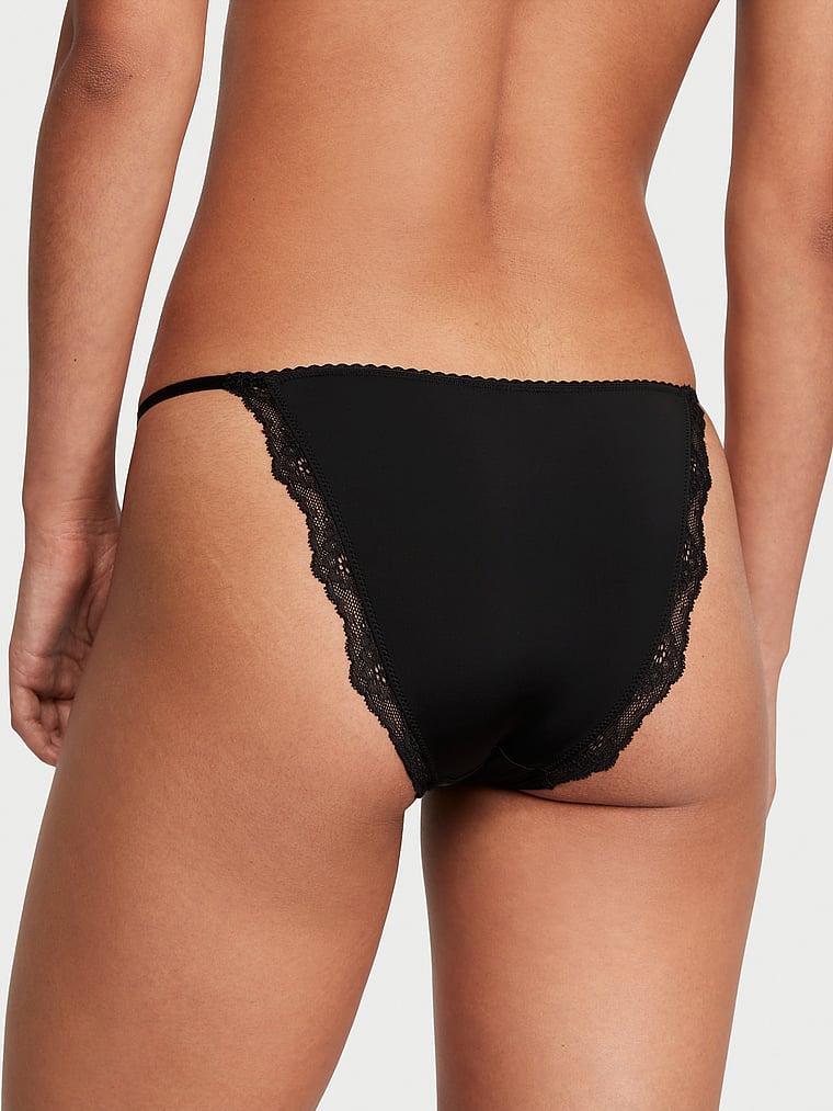 Lace-Trim String Bikini Panty Product Image