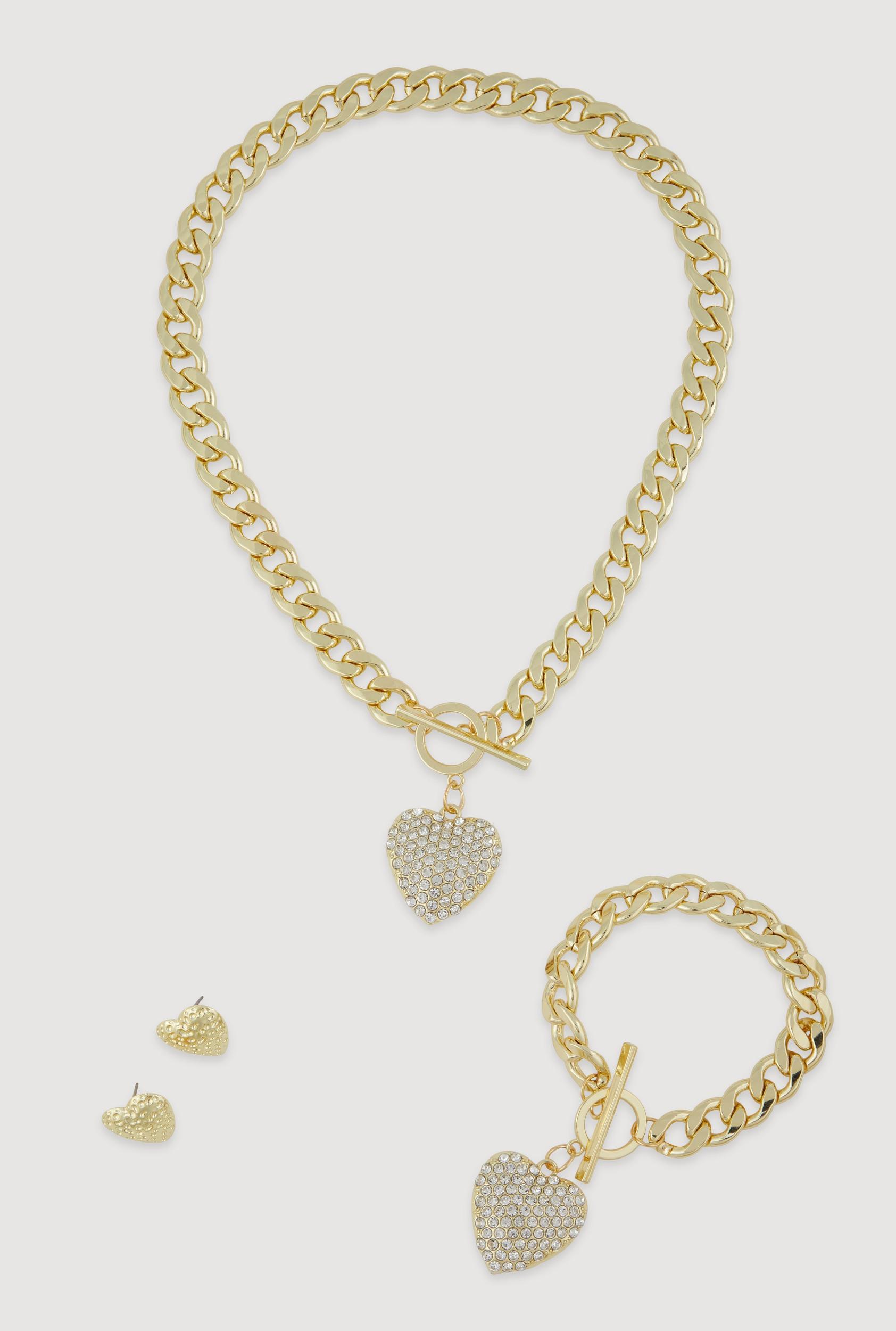 Faux Pearl Rhinestone Beaded Layered Necklace with Drop Earrings Male Product Image