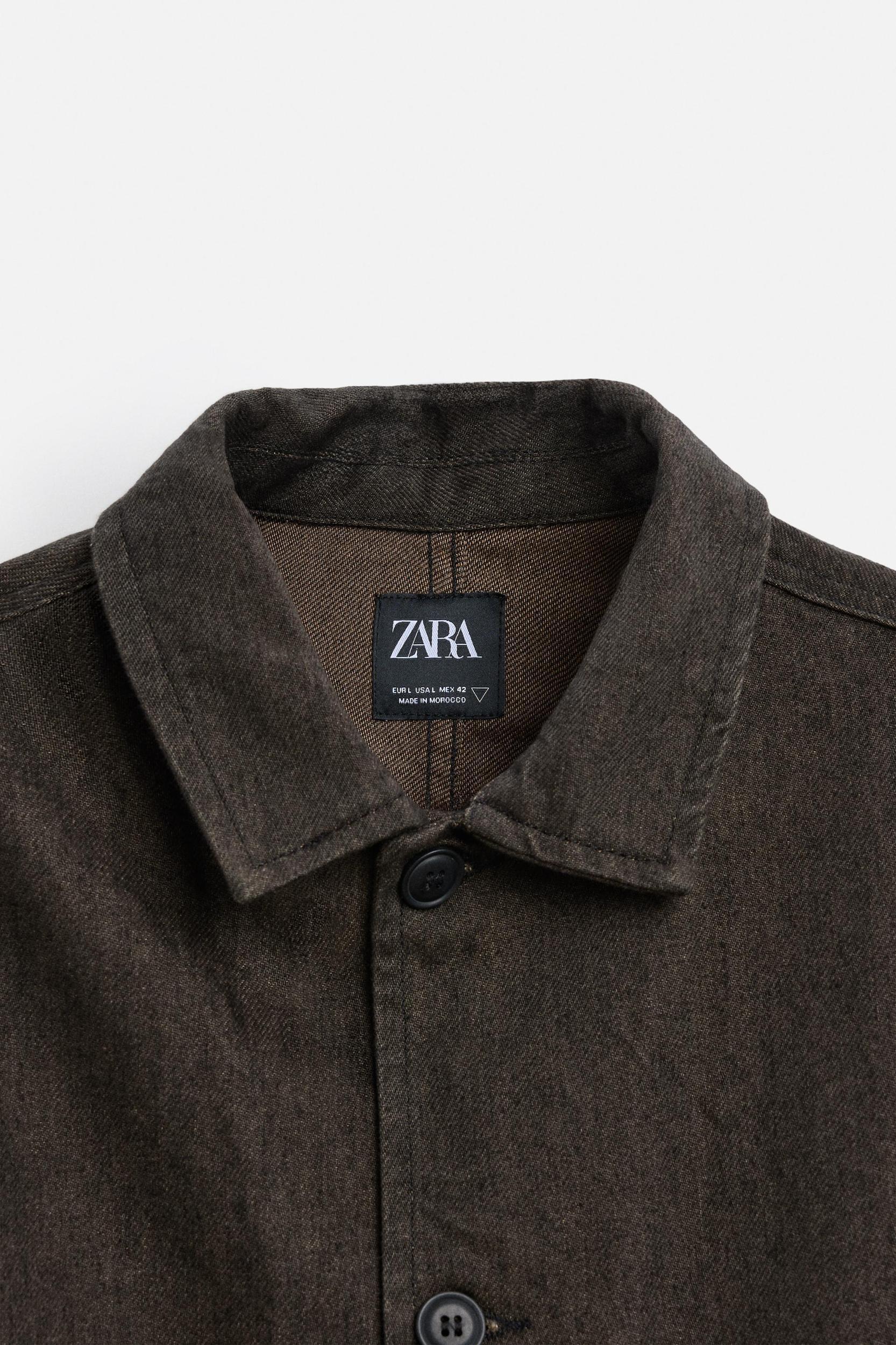 STRUCTURED DENIM OVERSHIRT Product Image
