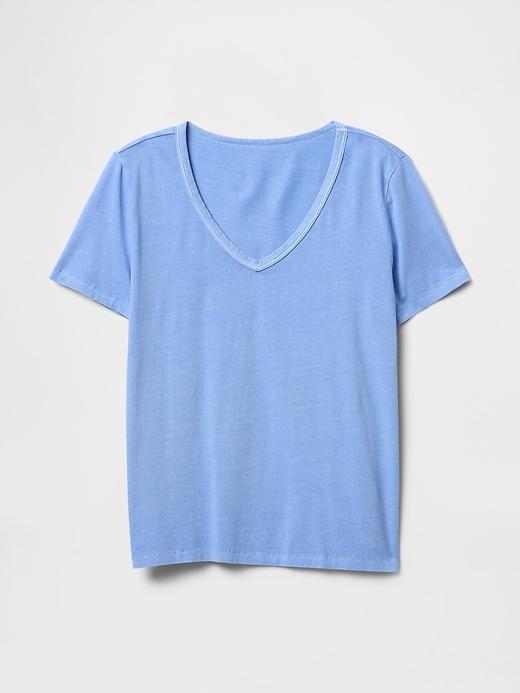 Organic Cotton VintageSoft V-Neck T-Shirt Product Image