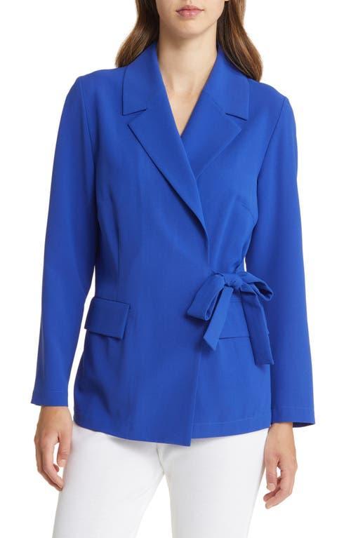 Womens Side-Tie Crepe De Chine Jacket Product Image
