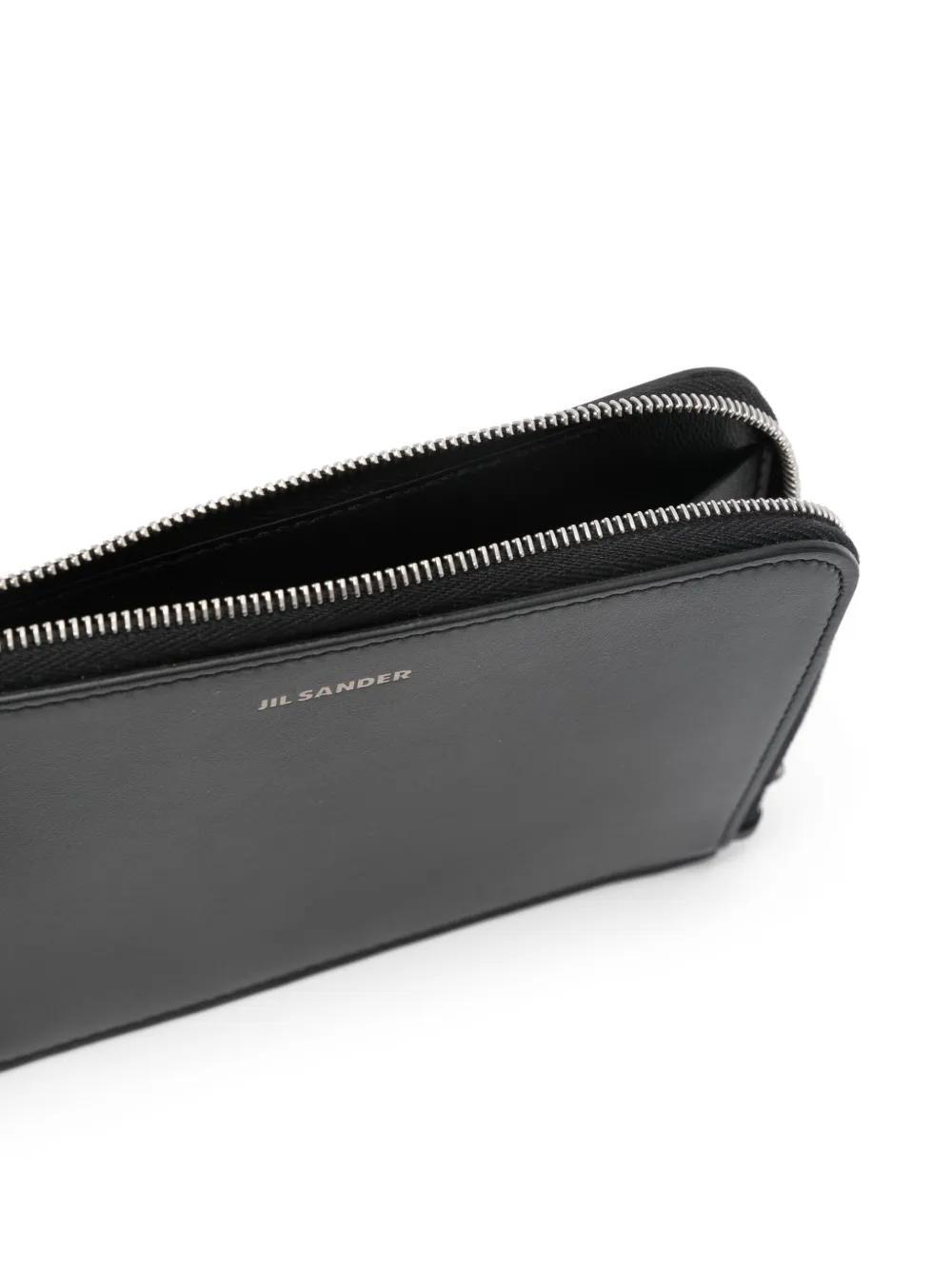 JIL SANDER Giro Envelope Wallet In Black Product Image