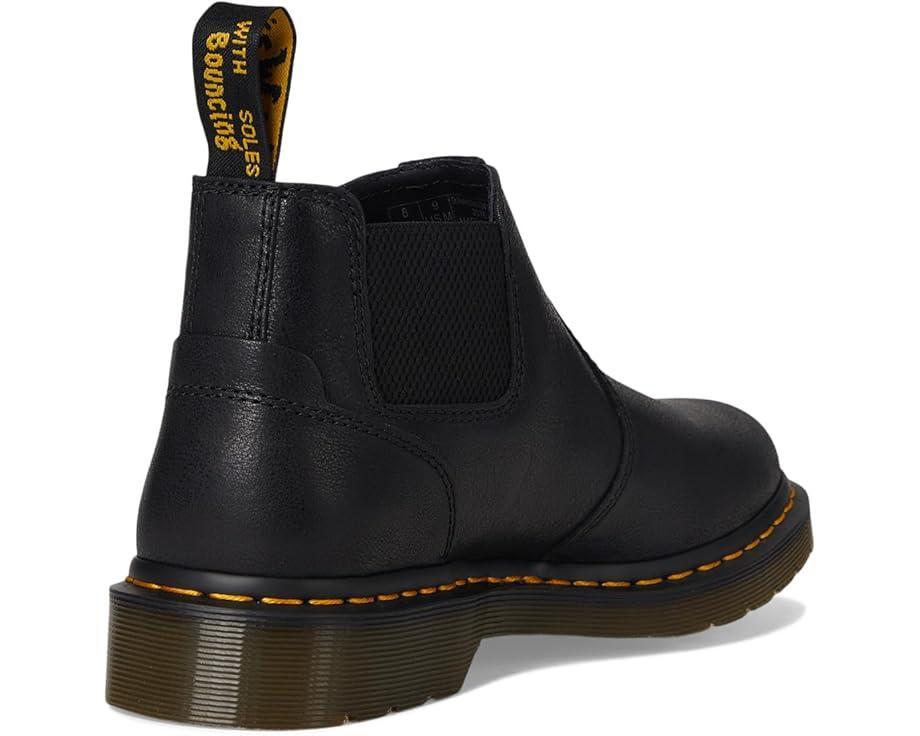 2976 Yellow Stitch Smooth Leather Chelsea Boots Product Image
