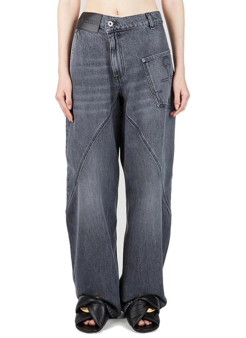 JW ANDERSON Twisted Workwear Jeans In Grey Product Image
