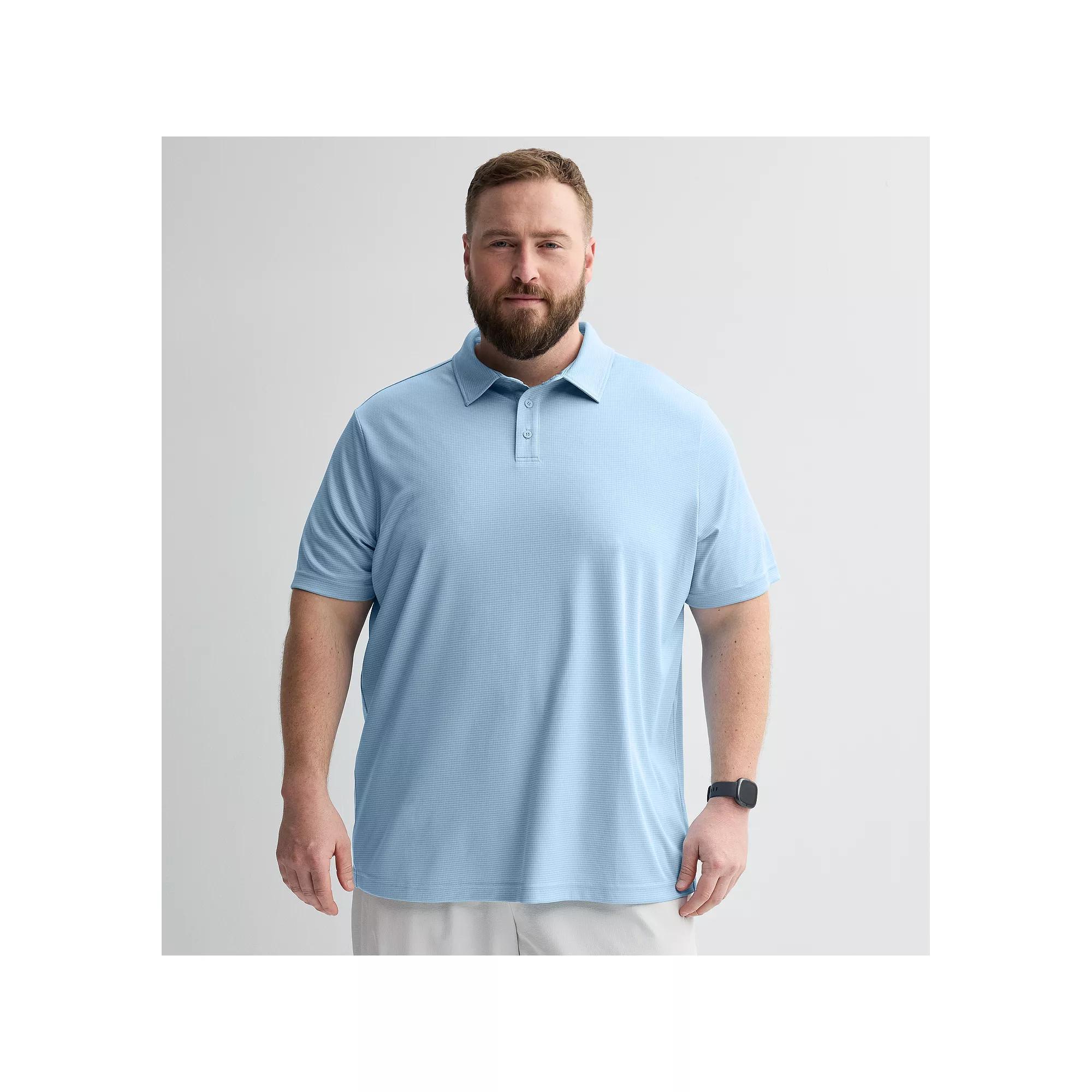 Big & Tall Tek Gear® Dry Tek Polo, Men's, Size: 2XB, Blue Geneva Product Image