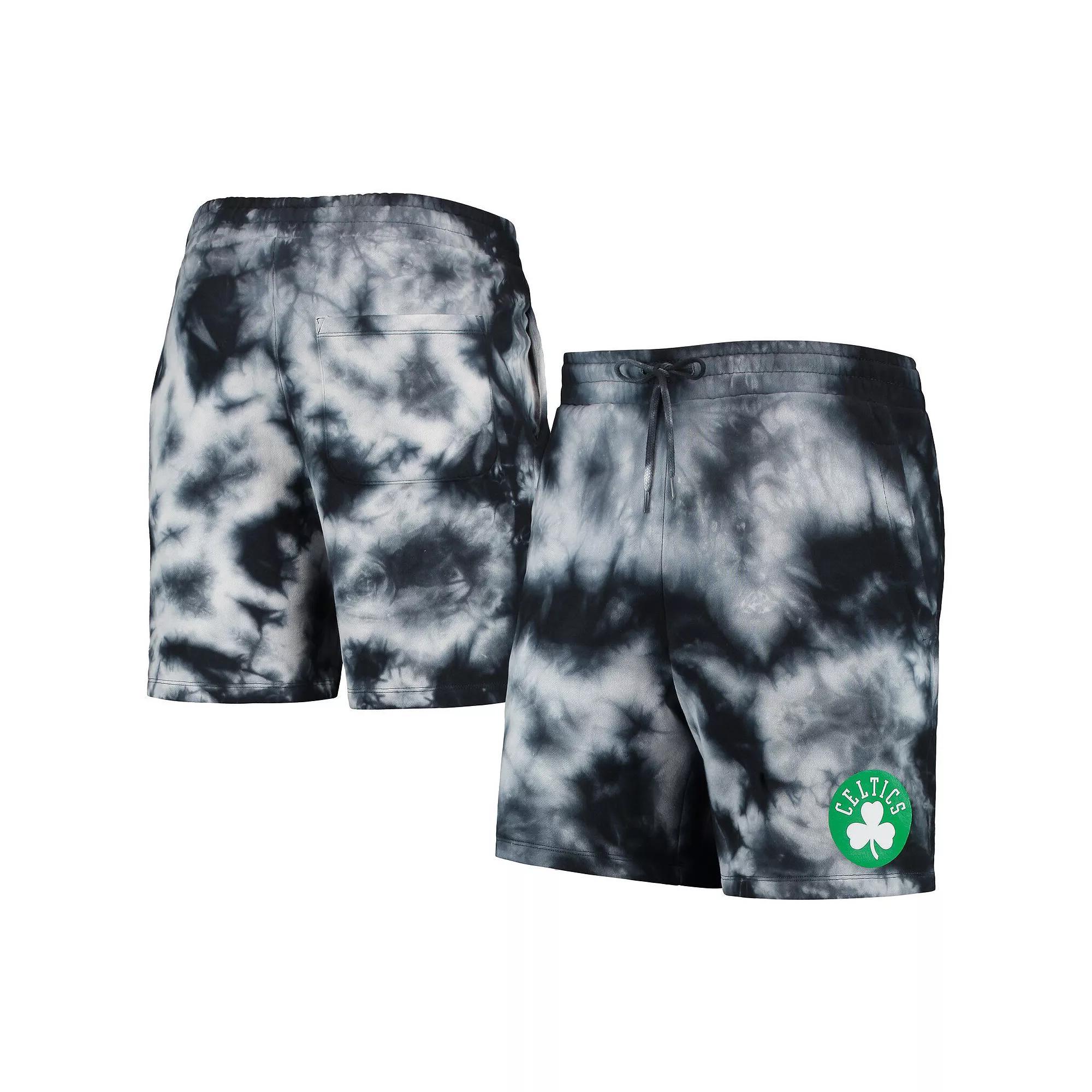 Mens New Era Boston Celtics Fleece Tie-Dye Shorts Product Image