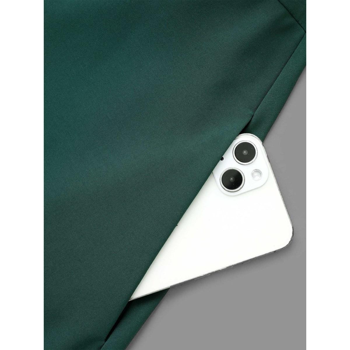 Plus Size Asymmetrical Neckline Waist-Tie Midi Dress DarkSlateGray Women Elegant Belted Party Curvy Bloomchic 30/6X Product Image