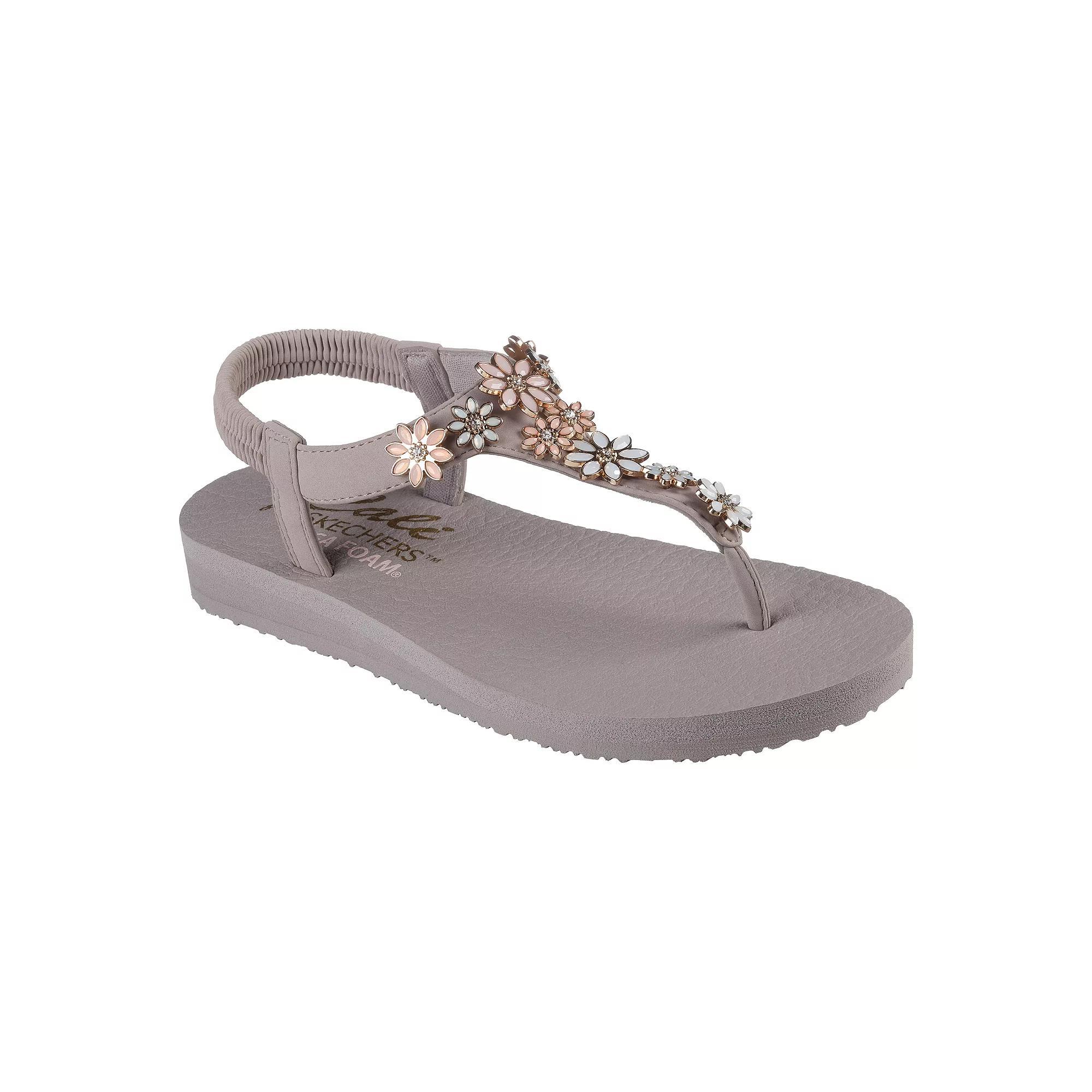 Skechers Cali® Meditation Happy Daisies Women's Sandals, Size: 5, Brown Team Product Image