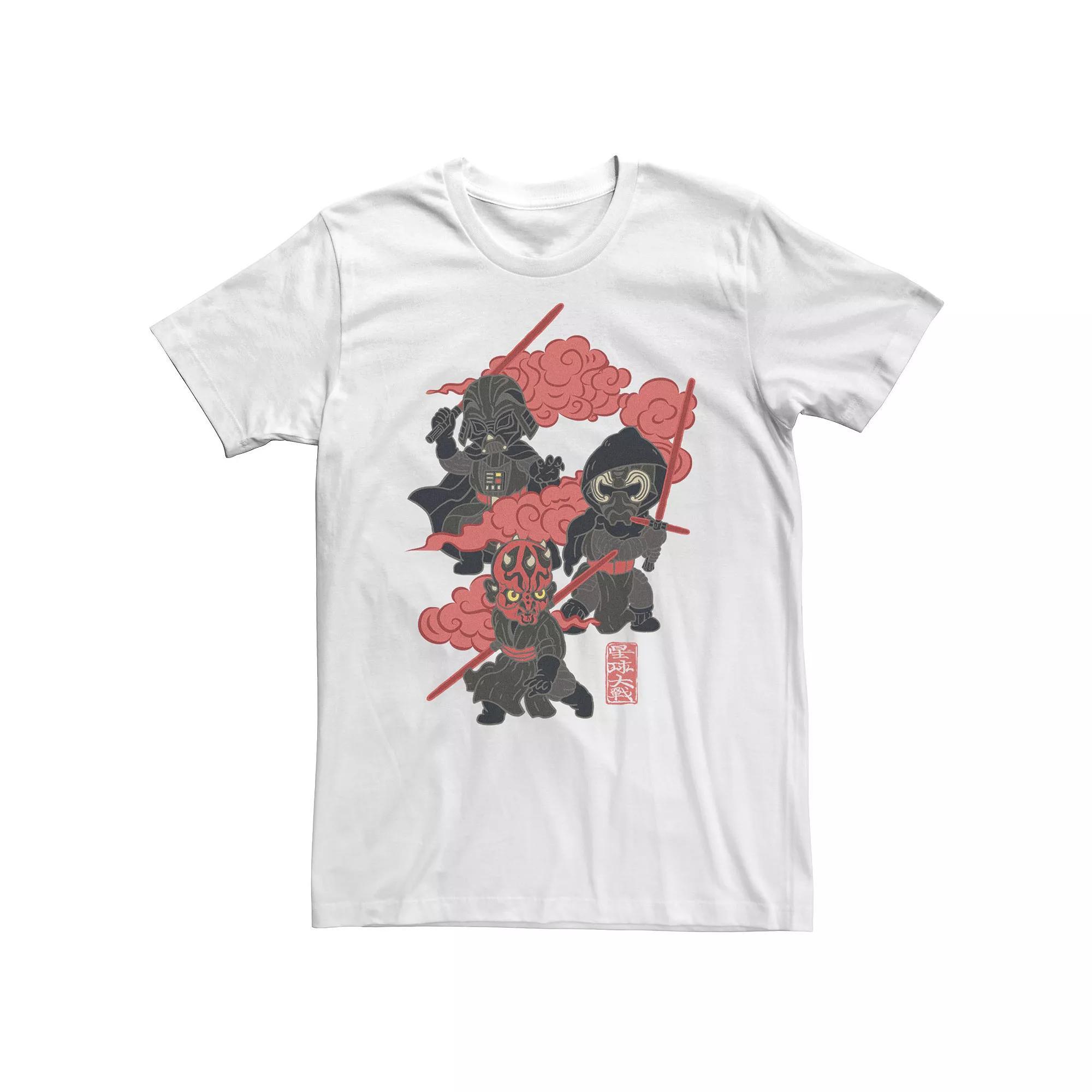 Big & Tall Star Wars Traditional Style Dark Side Tee, Men's, Size: 3XL Tall, White Product Image