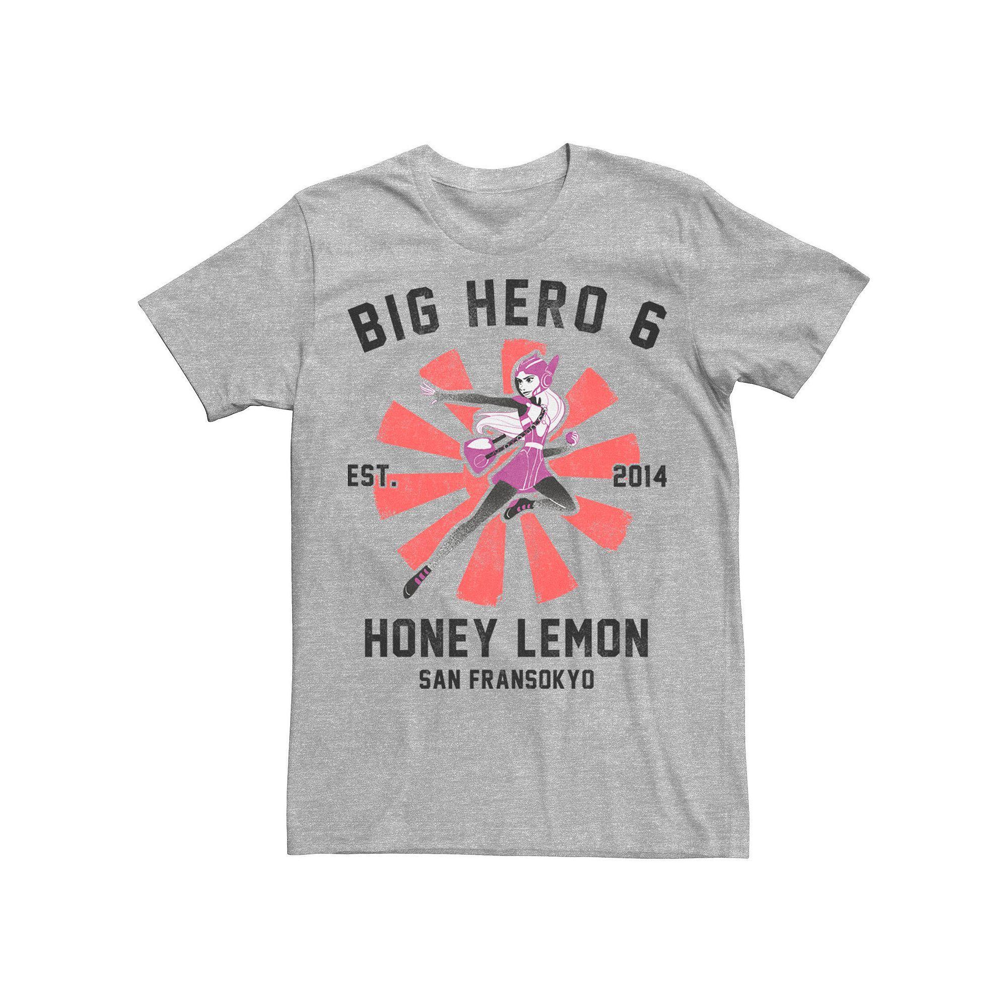 Disney's Big Hero 6 Men's Honey Lemon Poster Tee, Size: Small, Athletic Grey Product Image