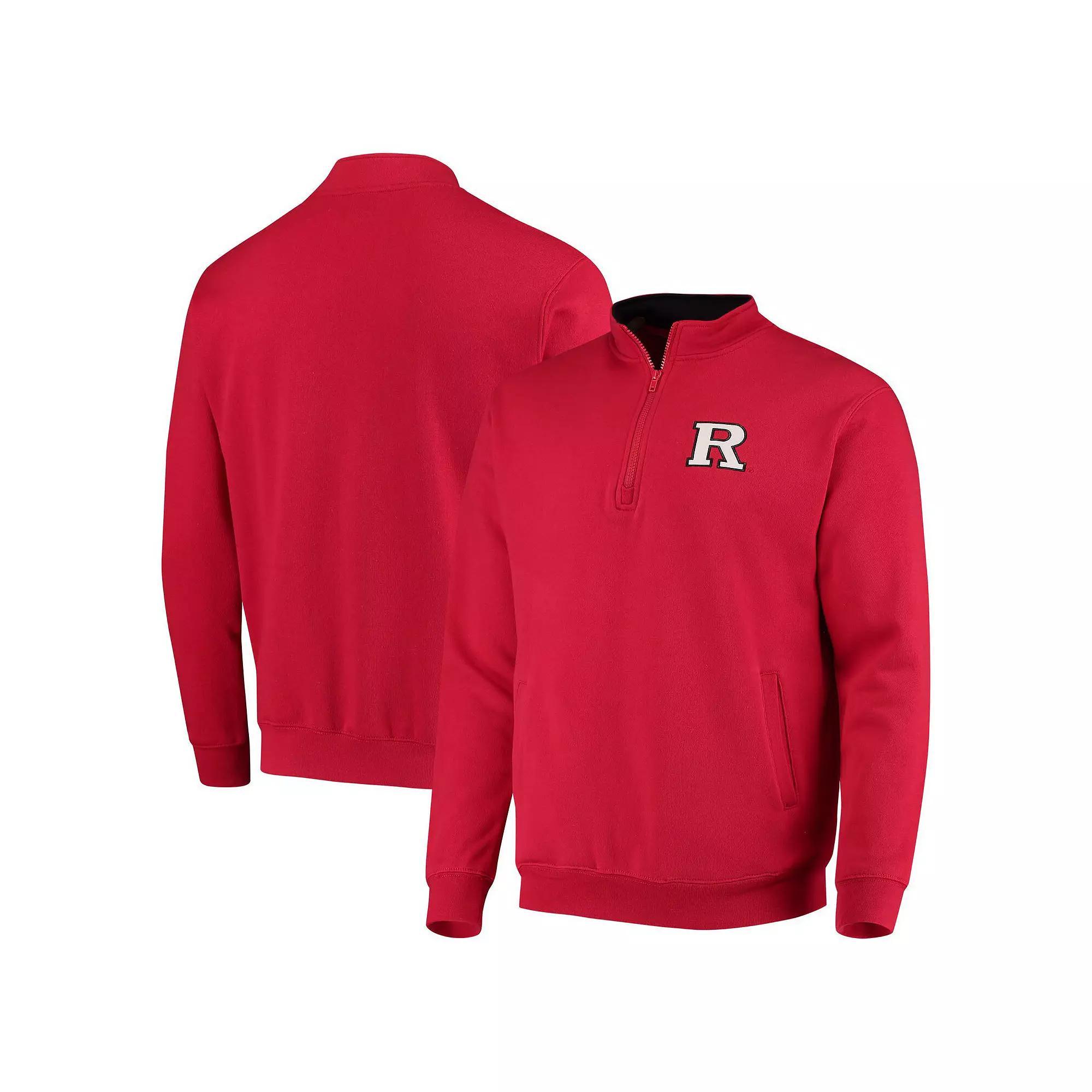 Men's Colosseum Scarlet Rutgers Scarlet Knights Tortugas Logo Quarter-Zip Jacket, Size: Large, Red Product Image
