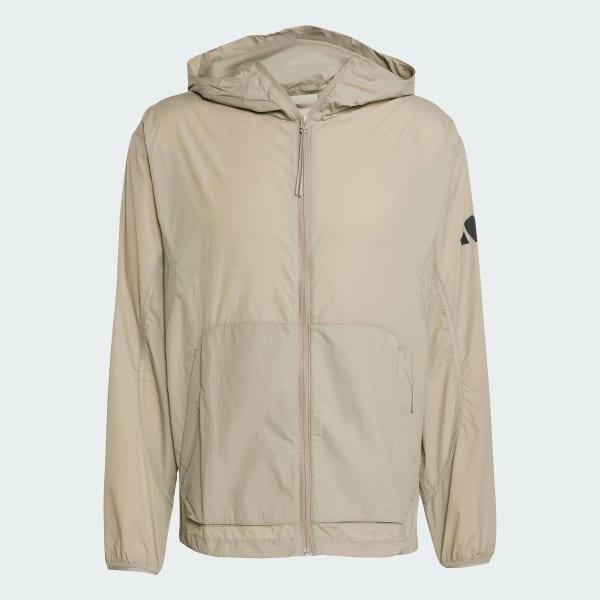 adidas City Escape Windbreaker Putty Beige M Mens Product Image