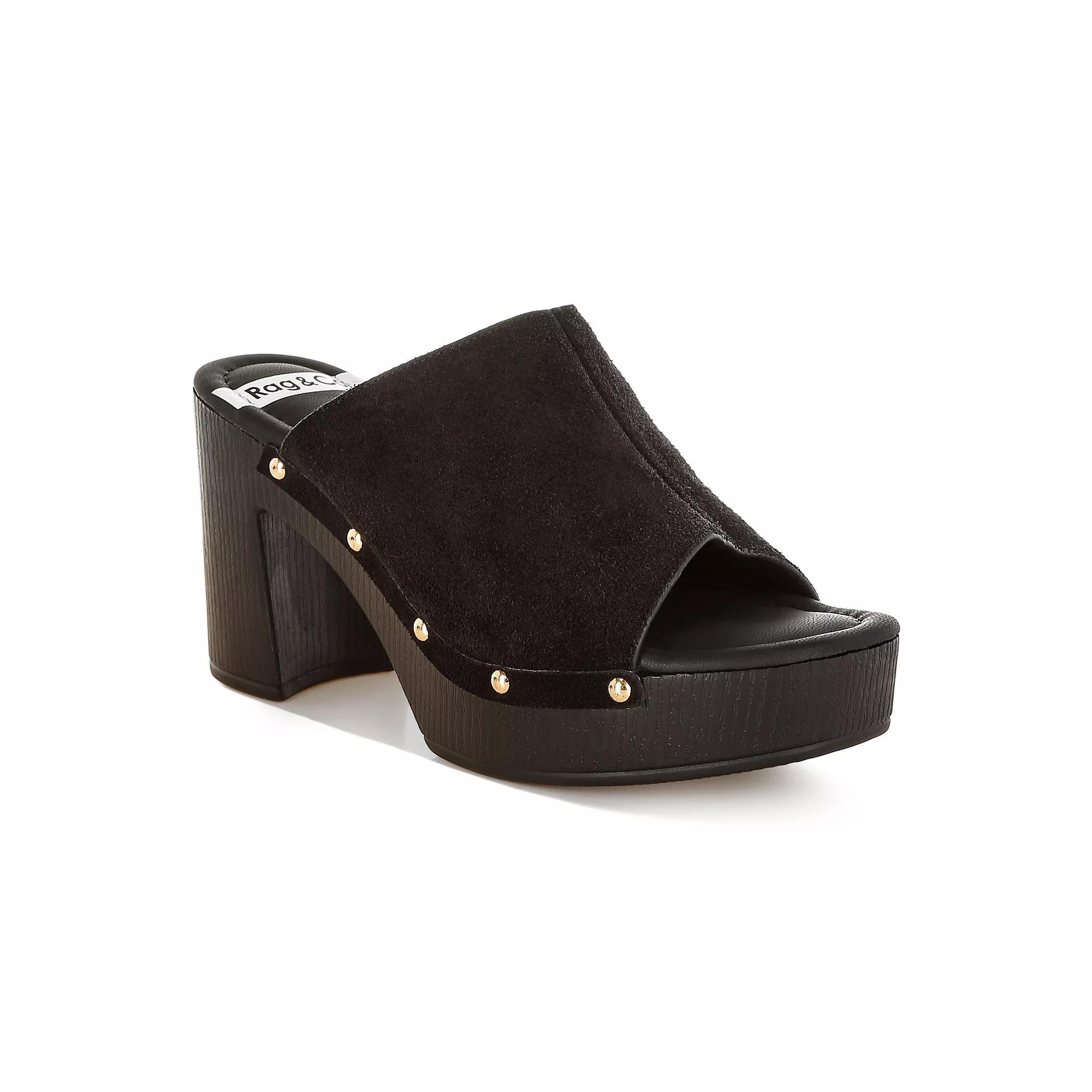 Rag & Co Masaki Women's Sandals, Size: 10, Black Product Image