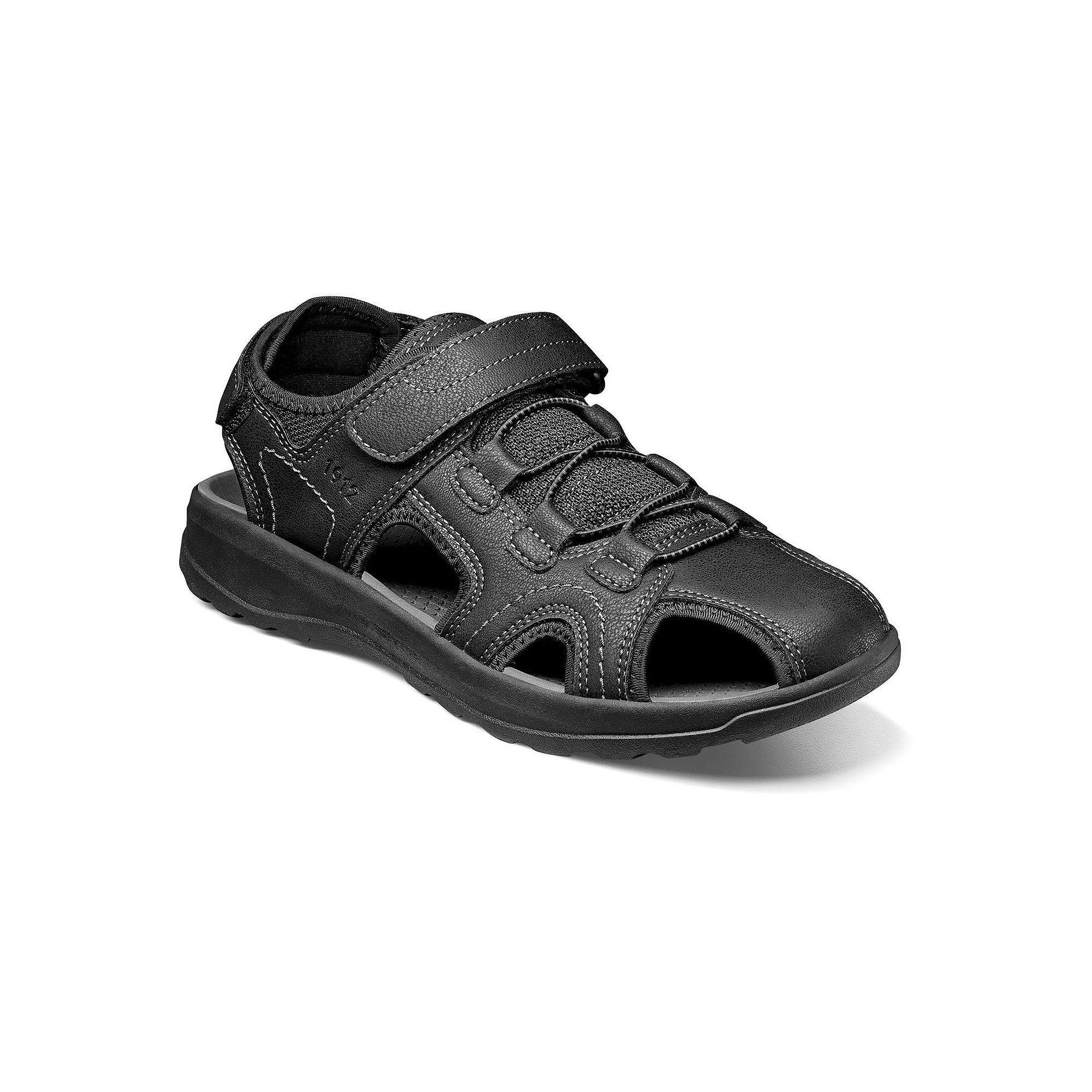 Nunn Bush® Huck Men's Fisherman Sandals, Size: 12 Wide, Black Product Image