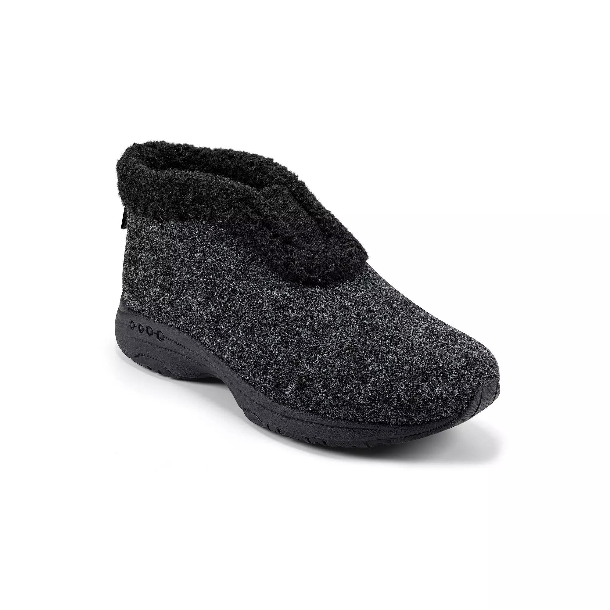 Easy Spirit Treepose Women's Faux-Fur Slipper Boots, Size: 7, Medium Gray Felt Product Image