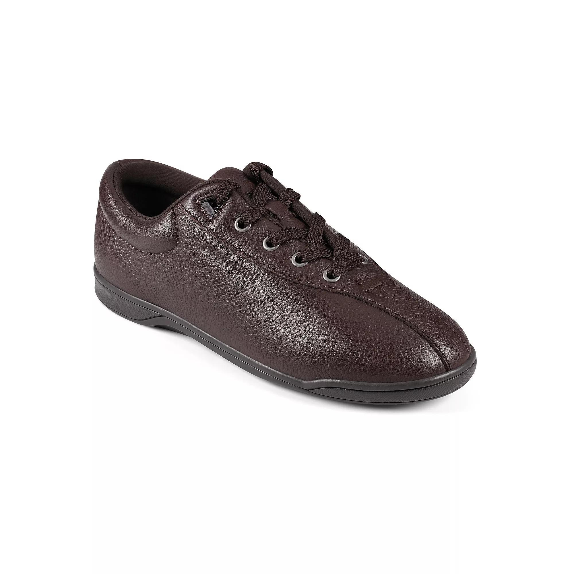 Easy Spirit AP1 Women's Leather Sneakers, Size: 7.5 Wide, Dark Brown Leather Product Image