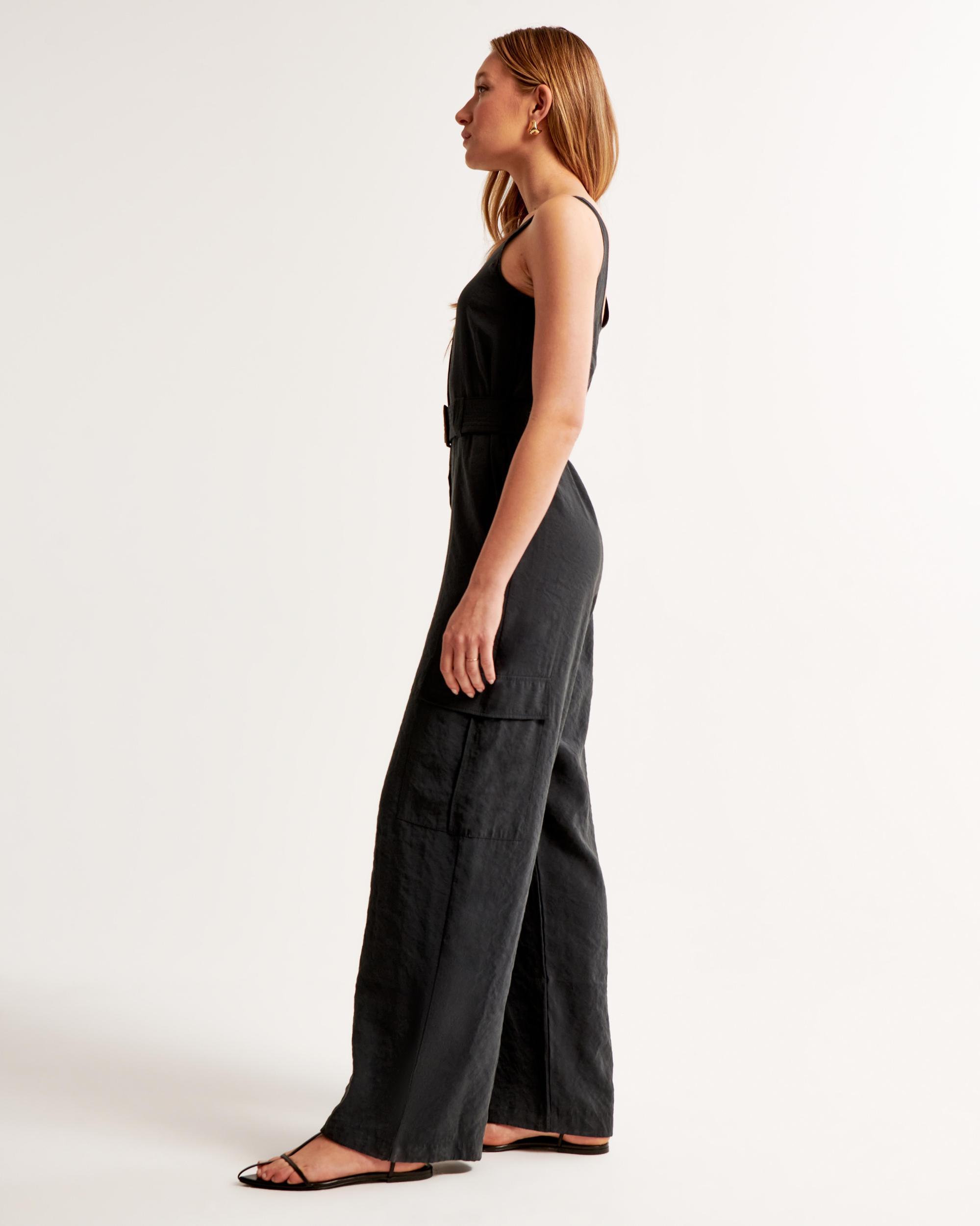Draped Utility Jumpsuit Product Image